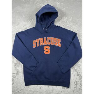 Syracuse College Blue Hoodie with Orange Logo (M)